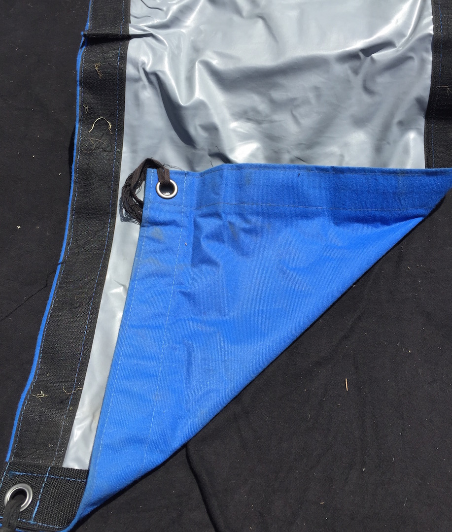 Knockout Blue Screen. Comes with reinforced heavy duty fabric. Perfect for outdoor use.